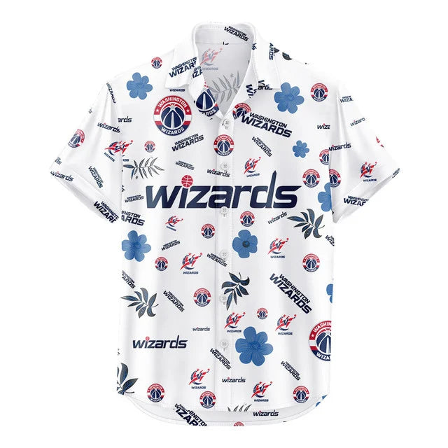 [HOT DEAL] NEW CUSTOMIZED NBA28 WWI WASHINGTON WIZARDS UNISEX HAWAIIAN SHIRT & SHORTS SET