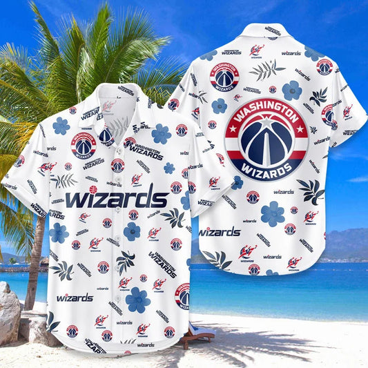 [HOT DEAL] NEW CUSTOMIZED NBA28 WWI WASHINGTON WIZARDS UNISEX HAWAIIAN SHIRT & SHORTS SET