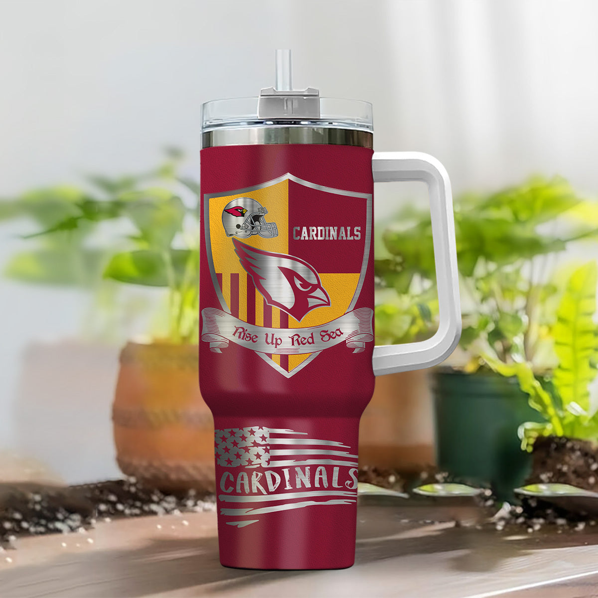 [SPECIAL OFFER] NEW CUSTOMIZED NFL20 ARC ARIZONA CARDINALS 40 OZ TUMBLER