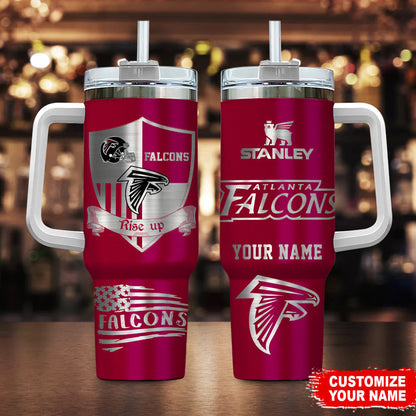 [SPECIAL OFFER] NEW CUSTOMIZED NFL18 ATF ATLANTA FALCONS 40 OZ TUMBLER