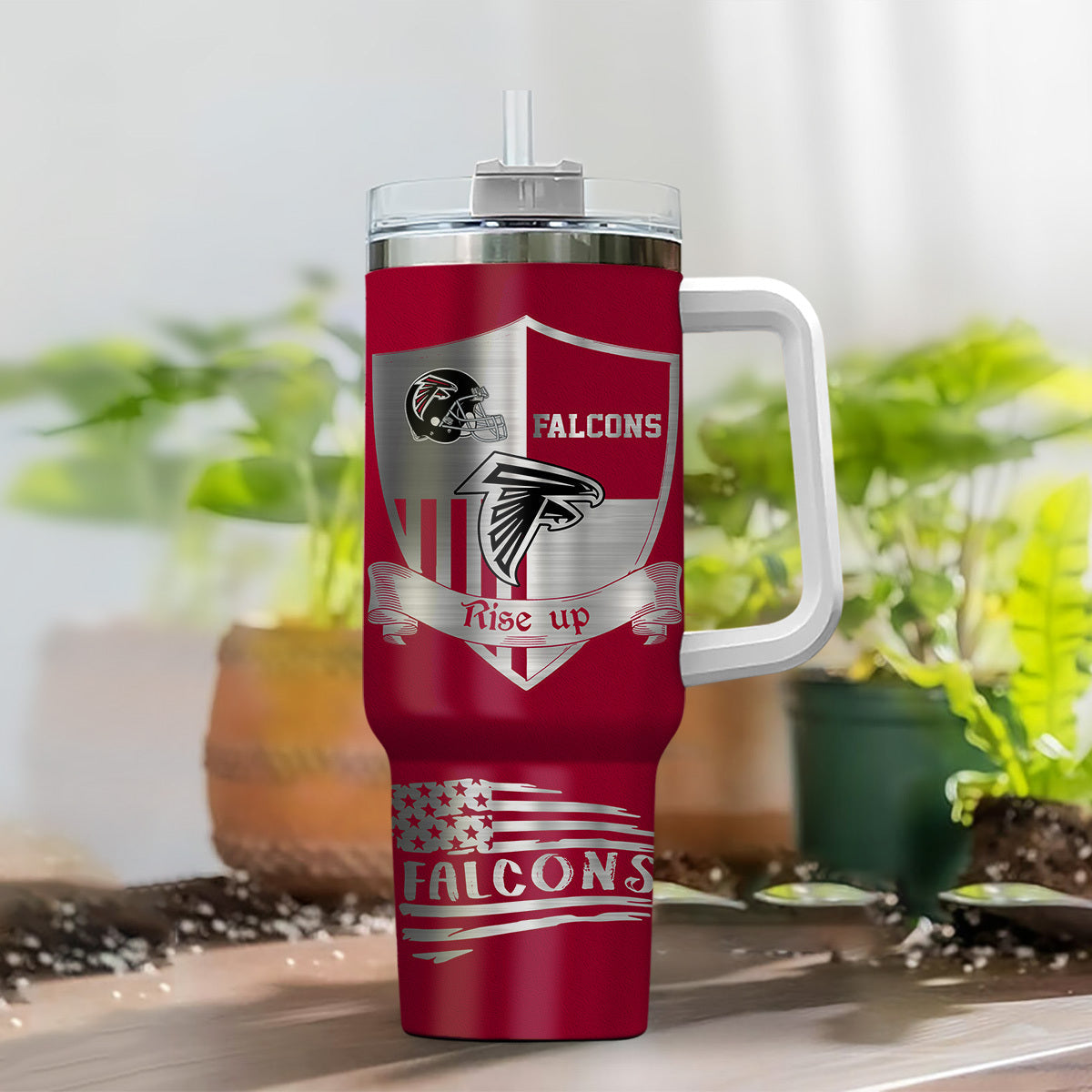 [SPECIAL OFFER] NEW CUSTOMIZED NFL18 ATF ATLANTA FALCONS 40 OZ TUMBLER