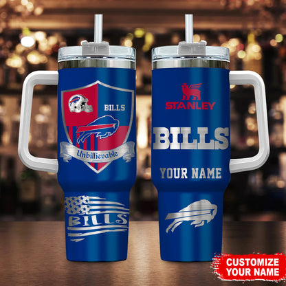 [SPECIAL OFFER] NEW CUSTOMIZED NFL03 BFB BUFFALO BILLS 40 OZ TUMBLER