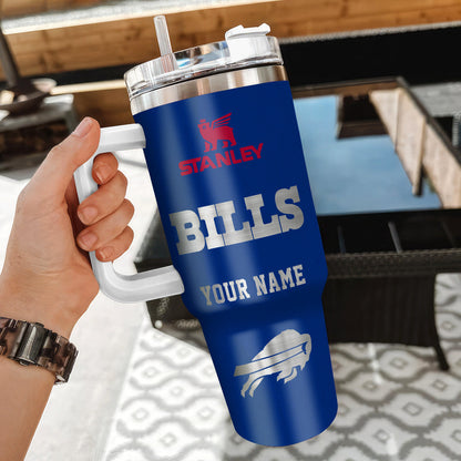 [SPECIAL OFFER] NEW CUSTOMIZED NFL03 BFB BUFFALO BILLS 40 OZ TUMBLER