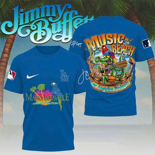 [FLASH SALE] NEW CUSTOMIZED MLB02 LAD LOS ANGELES DODGERS x JIMMY BUFFETT T-SHIRT, HOODIE, ZIP HOODIE