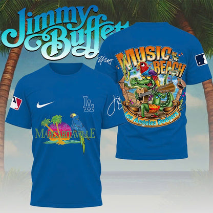 [FLASH SALE] NEW CUSTOMIZED MLB02 LAD LOS ANGELES DODGERS x JIMMY BUFFETT T-SHIRT, HOODIE, ZIP HOODIE