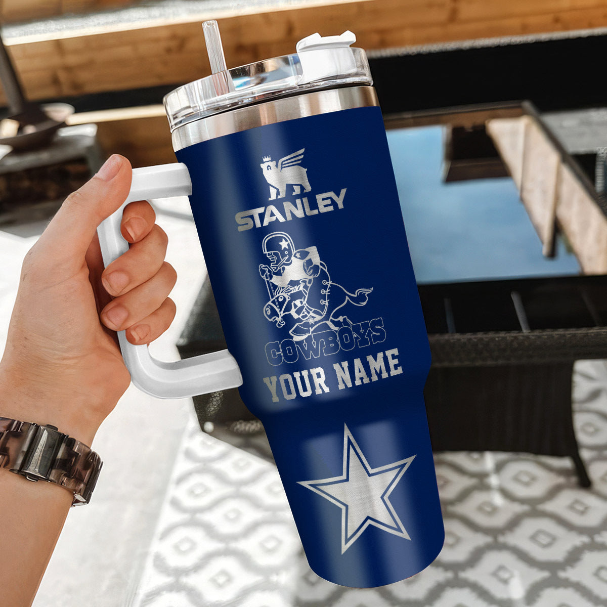 [SPECIAL OFFER] NEW CUSTOMIZED NFL21 DCB DALLAS COWBOYS 40 OZ TUMBLER