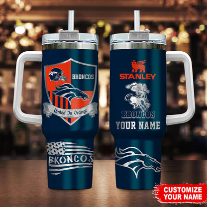 [SPECIAL OFFER] NEW CUSTOMIZED NFL13 DVB DENVER BRONCOS 40 OZ TUMBLER