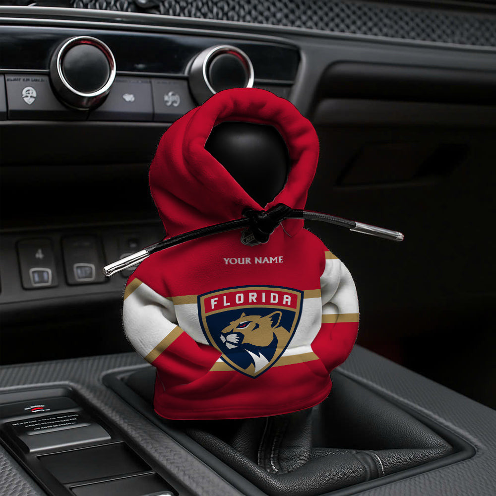[SUPER SALE] NEW CUSTOMIZED NHL01 FPT FLORIDA PANTHERS AUTOMOTIVE HOODIE SHIFT KNOB COVER