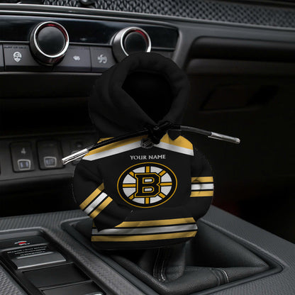 [SUPER SALE] NEW CUSTOMIZED NHL02 BTB BOSTON BRUINS AUTOMOTIVE HOODIE SHIFT KNOB COVER