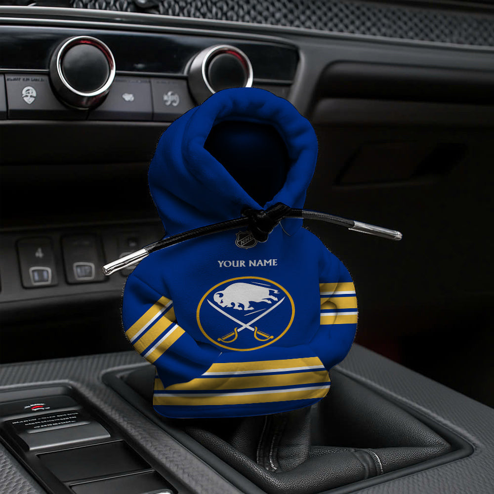 [SUPER SALE] NEW CUSTOMIZED NHL28 BFS BUFFALO SABRES AUTOMOTIVE HOODIE SHIFT KNOB COVER