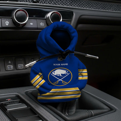 [SUPER SALE] NEW CUSTOMIZED NHL28 BFS BUFFALO SABRES AUTOMOTIVE HOODIE SHIFT KNOB COVER