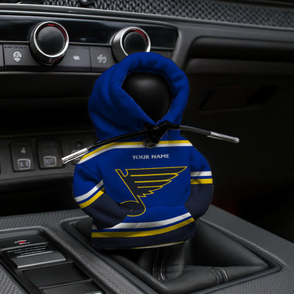 [SUPER SALE] NEW CUSTOMIZED NHL14 SLB ST. LOUIS BLUES AUTOMOTIVE HOODIE SHIFT KNOB COVER