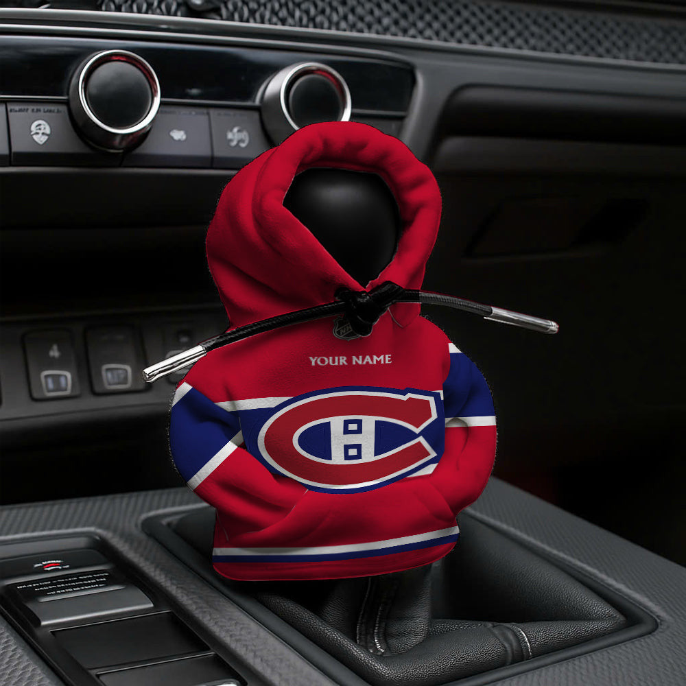 [SUPER SALE] NEW CUSTOMIZED NHL11 MCD MONTREAL CANADIENS AUTOMOTIVE HOODIE SHIFT KNOB COVER