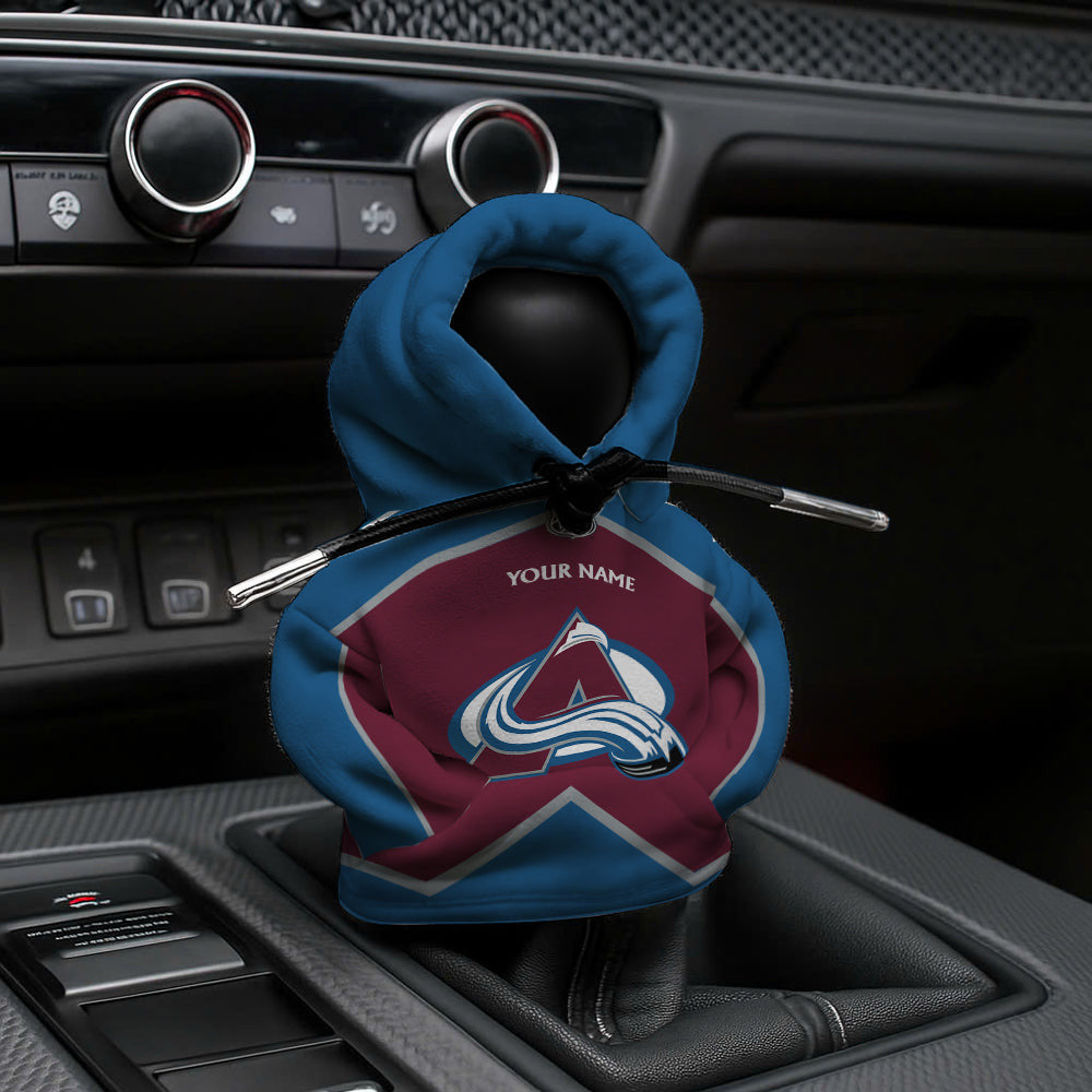 [SUPER SALE] NEW CUSTOMIZED NHL05 CAL COLORADO AVALANCHE AUTOMOTIVE HOODIE SHIFT KNOB COVER