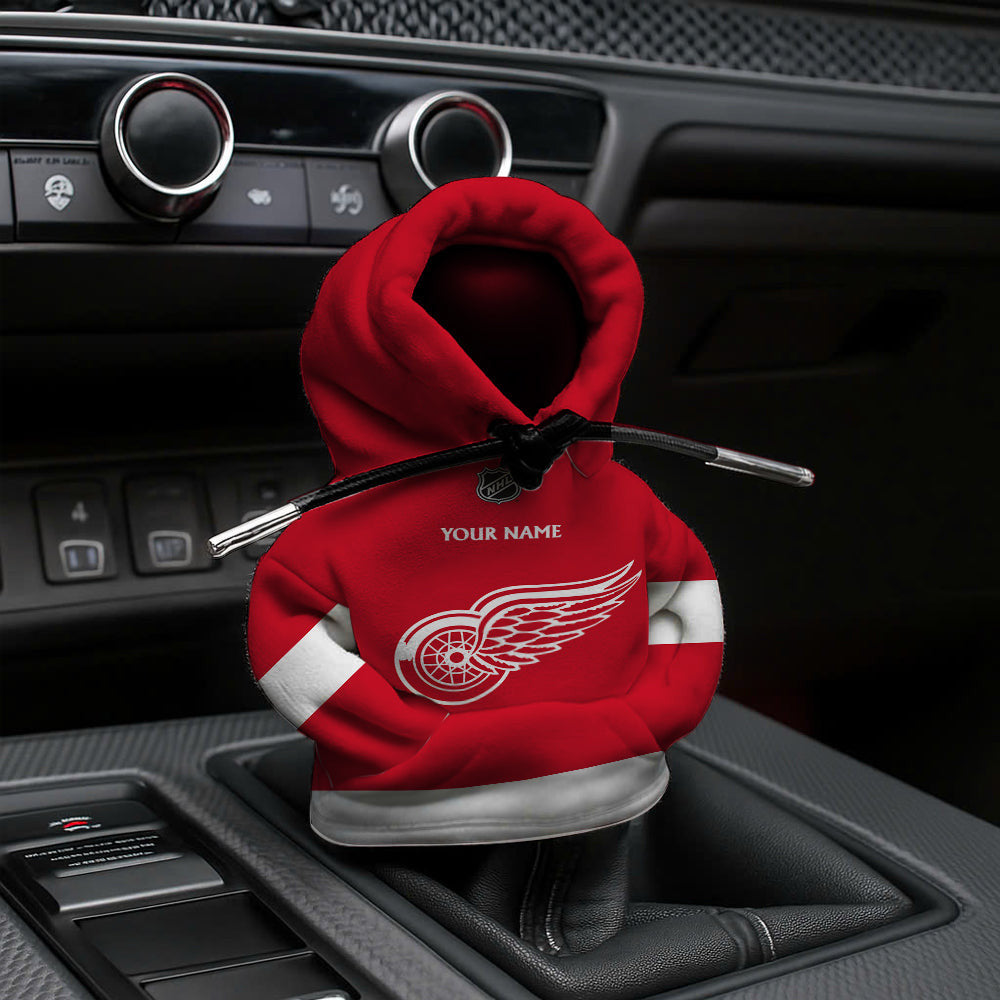 [SUPER SALE] NEW CUSTOMIZED NHL22 DRW DETROIT RED WINGS AUTOMOTIVE HOODIE SHIFT KNOB COVER