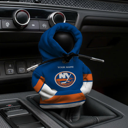 [SUPER SALE] NEW CUSTOMIZED NHL25 NYI NEW YORK ISLANDERS AUTOMOTIVE HOODIE SHIFT KNOB COVER