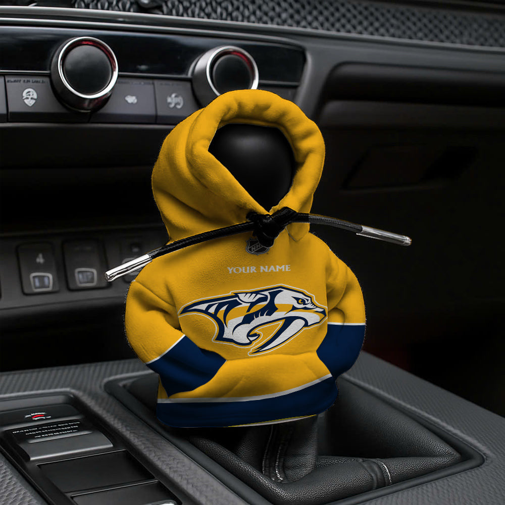 [SUPER SALE] NEW CUSTOMIZED NHL31 NVP NASHVILLE PREDATORS AUTOMOTIVE HOODIE SHIFT KNOB COVER