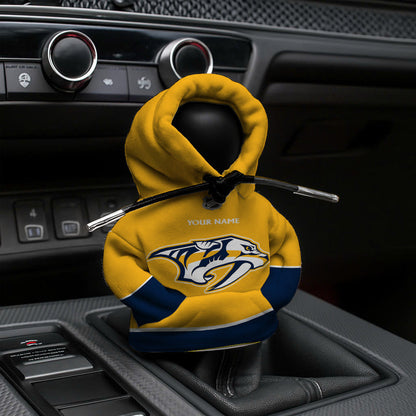 [SUPER SALE] NEW CUSTOMIZED NHL31 NVP NASHVILLE PREDATORS AUTOMOTIVE HOODIE SHIFT KNOB COVER
