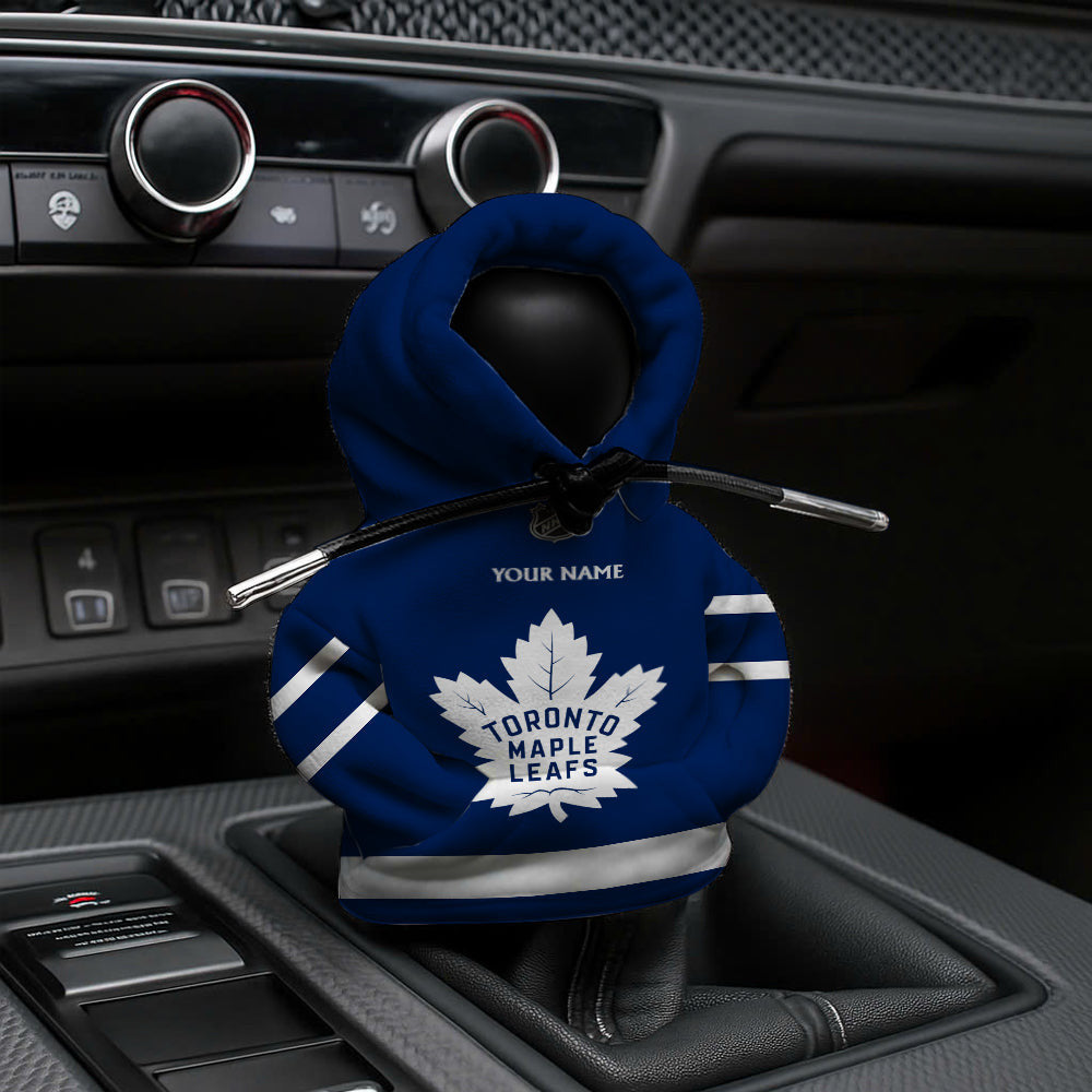 [SUPER SALE] NEW CUSTOMIZED NHL23 TML TORONTO MAPLE LEAFS AUTOMOTIVE HOODIE SHIFT KNOB COVER