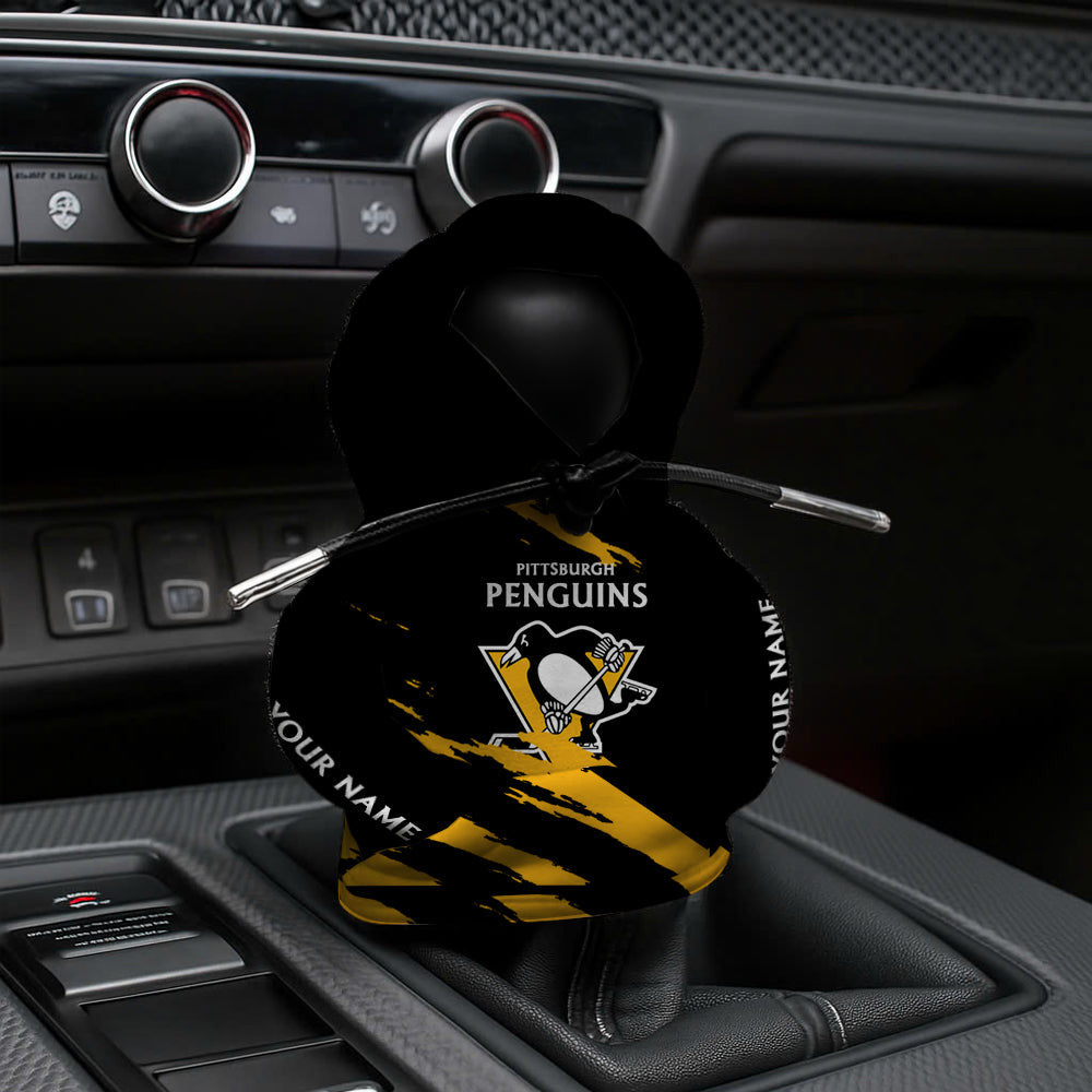 [SUPER SALE] NEW CUSTOMIZED NHL26 PBP PITTSBURGH PENGUINS AUTOMOTIVE HOODIE SHIFT KNOB COVER