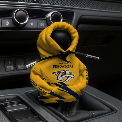 [SUPER SALE] NEW CUSTOMIZED NHL31 NVP NASHVILLE PREDATORS AUTOMOTIVE HOODIE SHIFT KNOB COVER