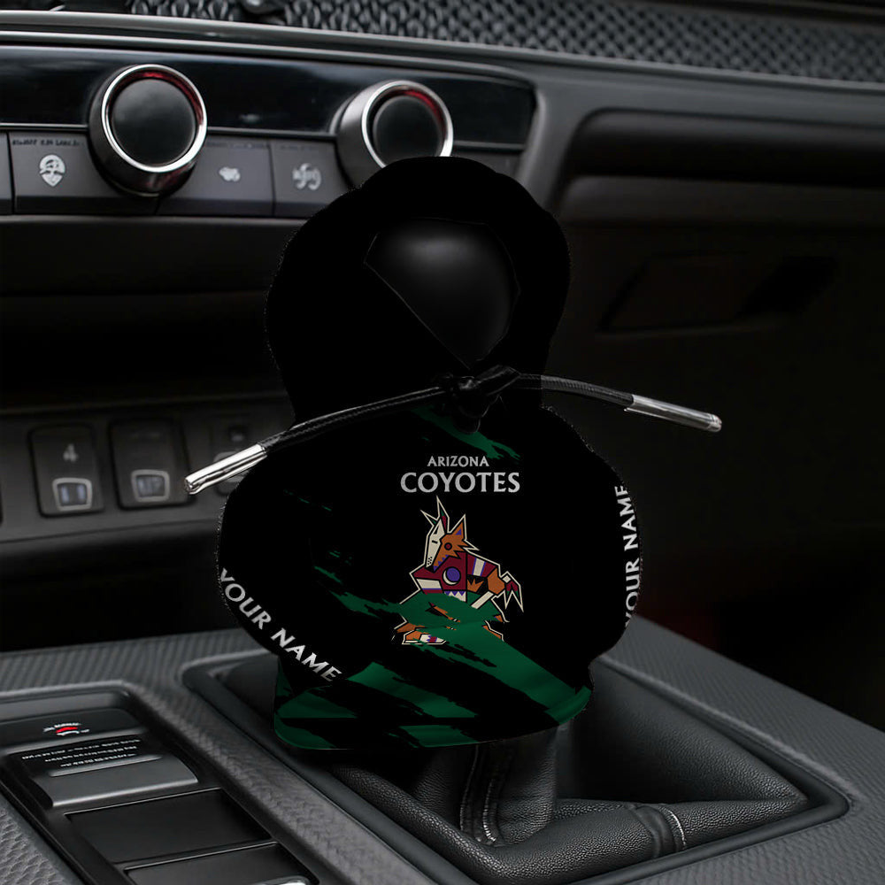[SUPER SALE] NEW CUSTOMIZED NHL30 AZC ARIZONA COYOTES AUTOMOTIVE HOODIE SHIFT KNOB COVER