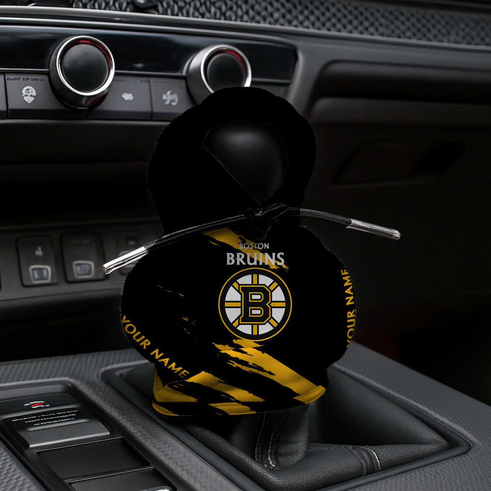 [SUPER SALE] NEW CUSTOMIZED NHL02 BTB BOSTON BRUINS AUTOMOTIVE HOODIE SHIFT KNOB COVER