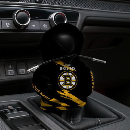 [SUPER SALE] NEW CUSTOMIZED NHL02 BTB BOSTON BRUINS AUTOMOTIVE HOODIE SHIFT KNOB COVER
