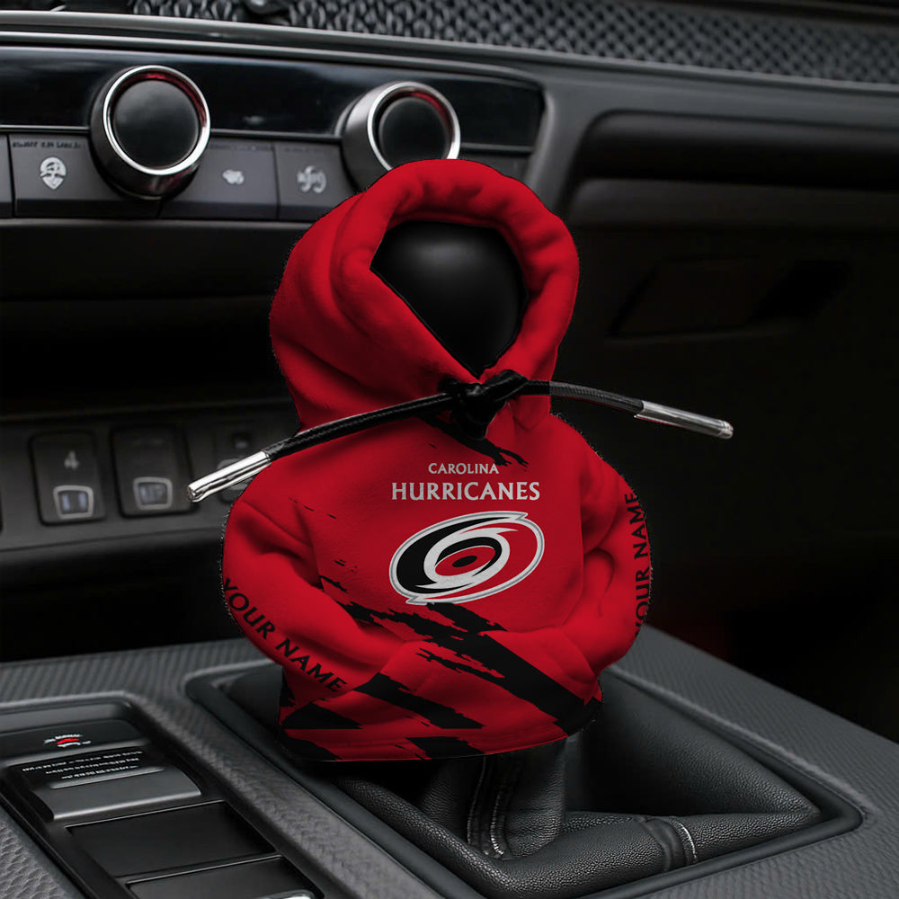 [SUPER SALE] NEW CUSTOMIZED NHL07 CLH CAROLINA HURRICANES AUTOMOTIVE HOODIE SHIFT KNOB COVER