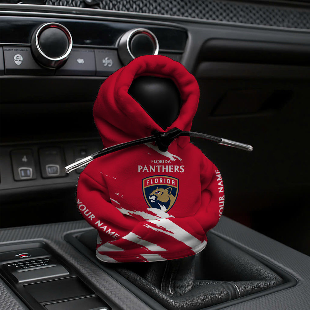 [SUPER SALE] NEW CUSTOMIZED NHL01 FPT FLORIDA PANTHERS AUTOMOTIVE HOODIE SHIFT KNOB COVER