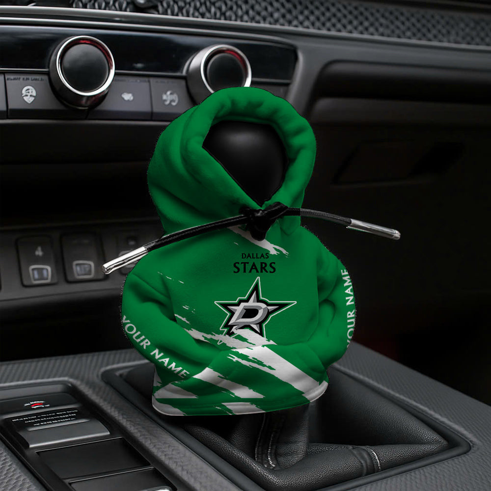 [SUPER SALE] NEW CUSTOMIZED NHL15 DLS DALLAS STARS AUTOMOTIVE HOODIE SHIFT KNOB COVER