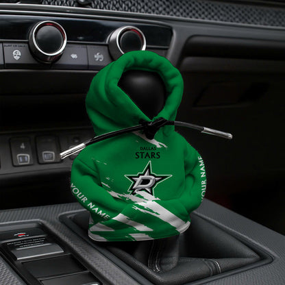 [SUPER SALE] NEW CUSTOMIZED NHL15 DLS DALLAS STARS AUTOMOTIVE HOODIE SHIFT KNOB COVER