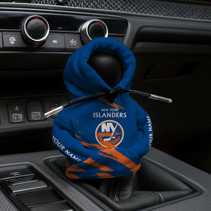 [SUPER SALE] NEW CUSTOMIZED NHL25 NYI NEW YORK ISLANDERS AUTOMOTIVE HOODIE SHIFT KNOB COVER