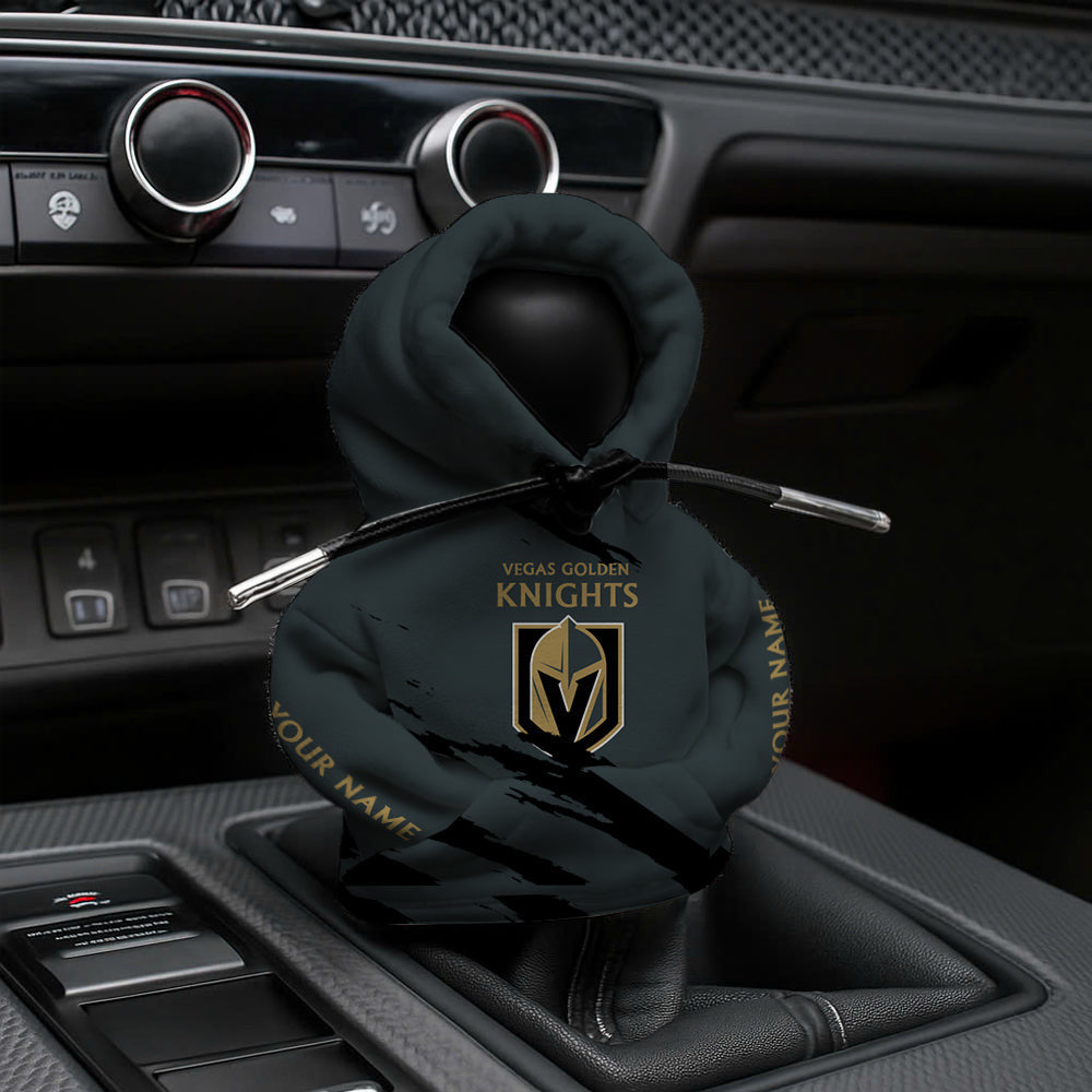 [SUPER SALE] NEW CUSTOMIZED NHL04 VGK VEGAS GOLDEN KNIGHTS AUTOMOTIVE HOODIE SHIFT KNOB COVER