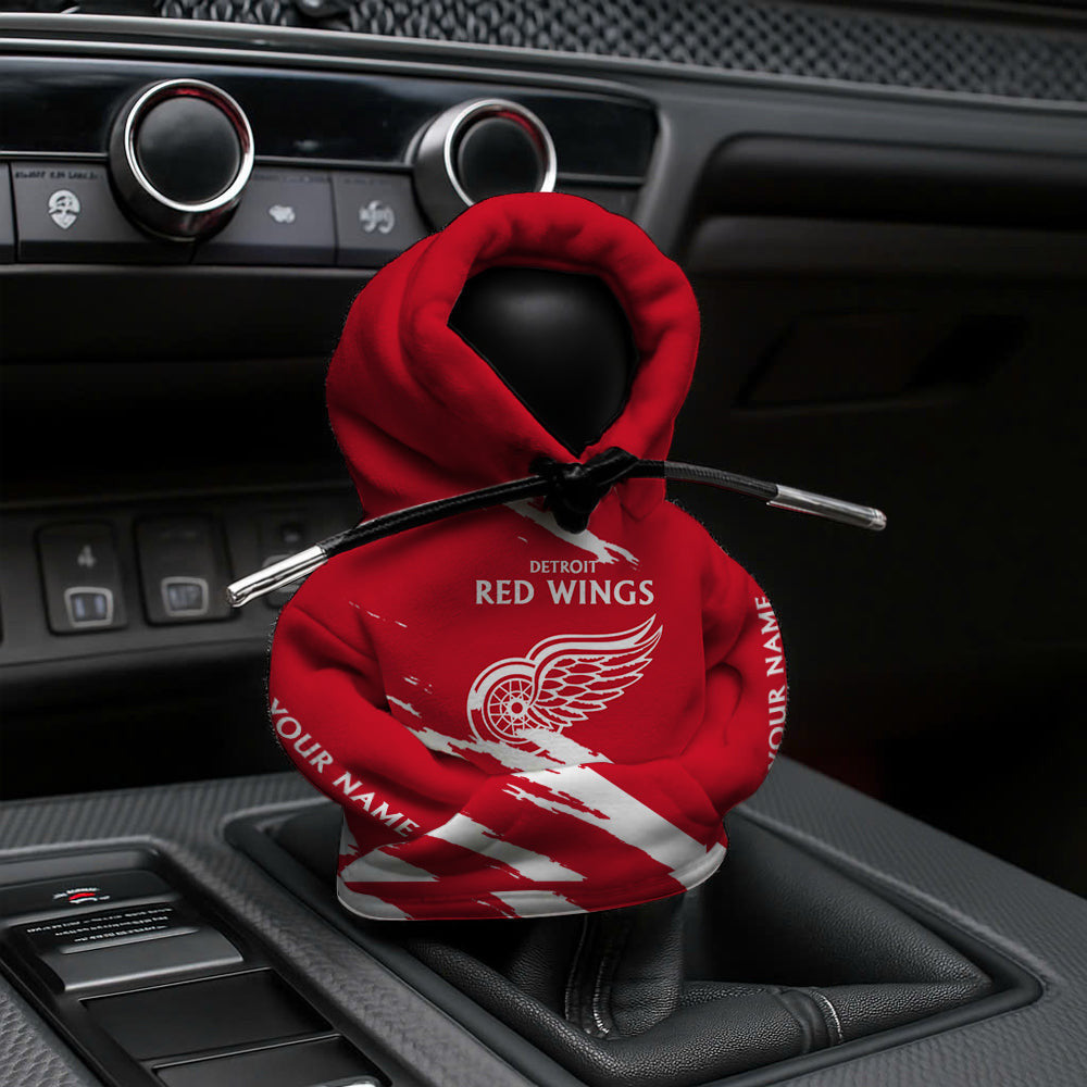 [SUPER SALE] NEW CUSTOMIZED NHL22 DRW DETROIT RED WINGS AUTOMOTIVE HOODIE SHIFT KNOB COVER