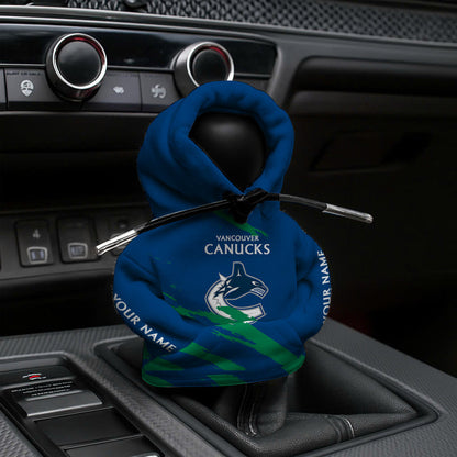 [SUPER SALE] NEW CUSTOMIZED NHL19 VCC VANCOUVER CANUCKS AUTOMOTIVE HOODIE SHIFT KNOB COVER