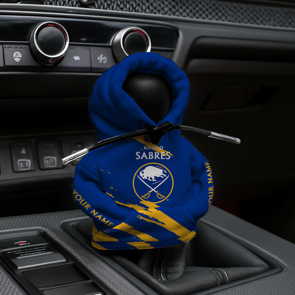 [SUPER SALE] NEW CUSTOMIZED NHL28 BFS BUFFALO SABRES AUTOMOTIVE HOODIE SHIFT KNOB COVER
