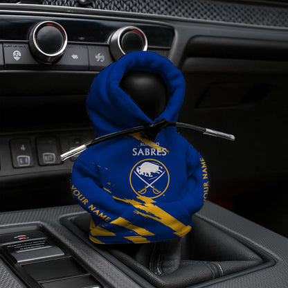 [SUPER SALE] NEW CUSTOMIZED NHL28 BFS BUFFALO SABRES AUTOMOTIVE HOODIE SHIFT KNOB COVER