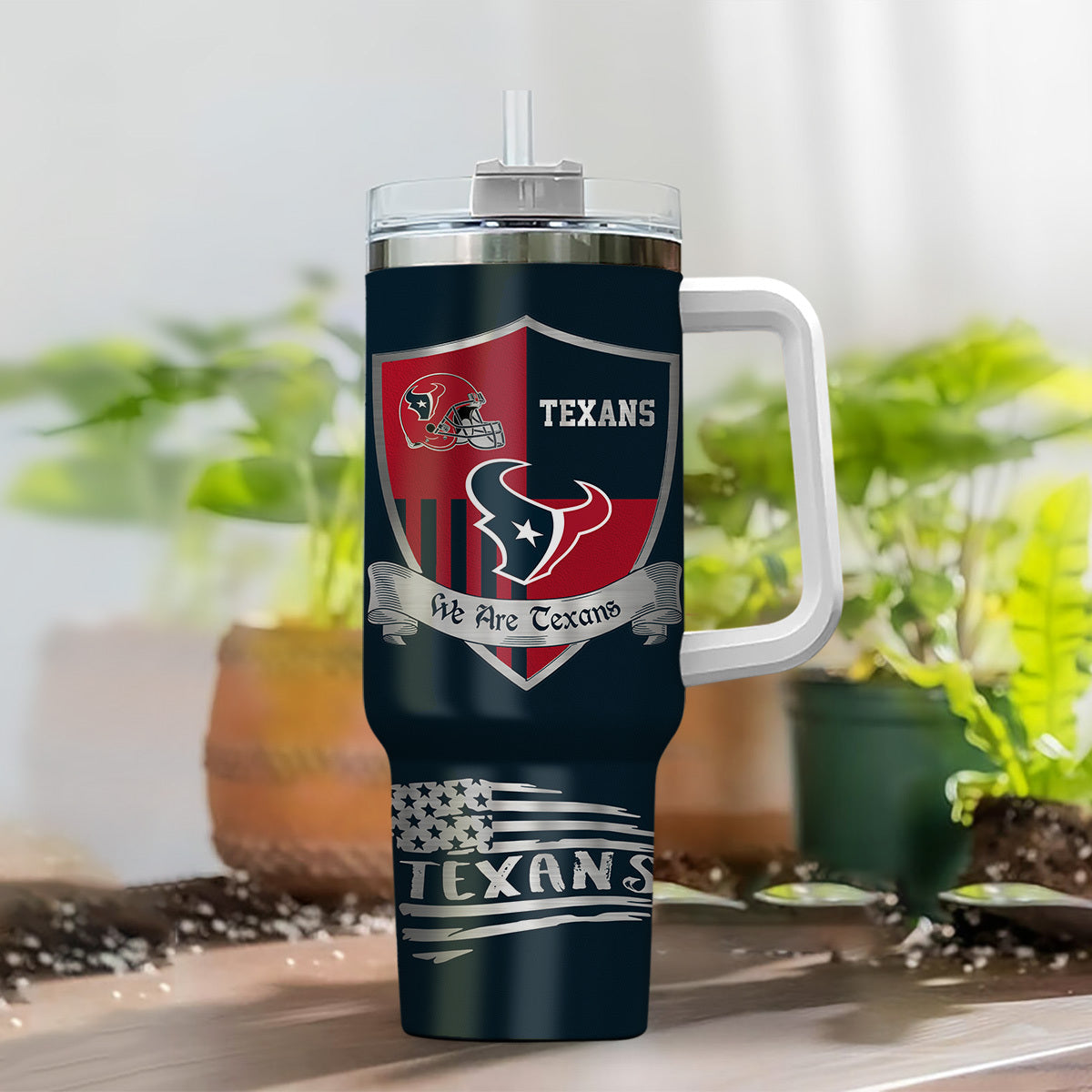 [SPECIAL OFFER] NEW CUSTOMIZED NFL15 HTT HOUSTON TEXANS 40 OZ TUMBLER