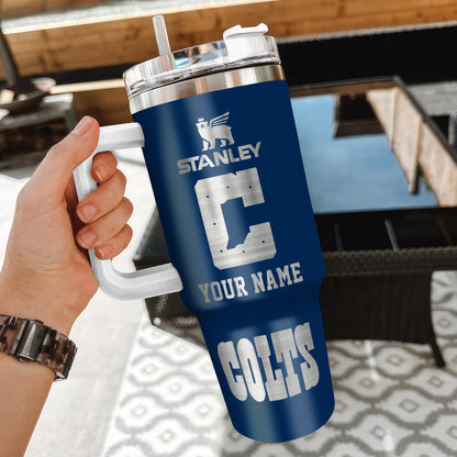 [SPECIAL OFFER] NEW CUSTOMIZED NFL17 IDC INDIANAPOLIS COLTS 40 OZ TUMBLER