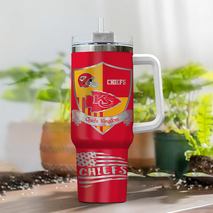 [SPECIAL OFFER] NEW CUSTOMIZED NFL01 KCC KANSAS CITY CHIEFS 40 OZ TUMBLER