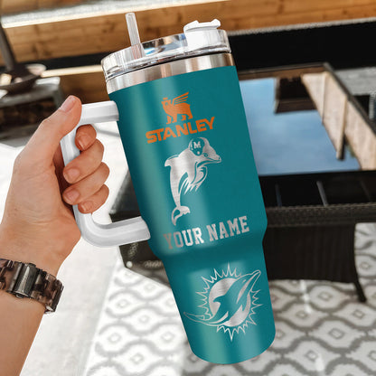 [SPECIAL OFFER] NEW CUSTOMIZED NFL19 MDP MIAMI DOLPHINS 40 OZ TUMBLER
