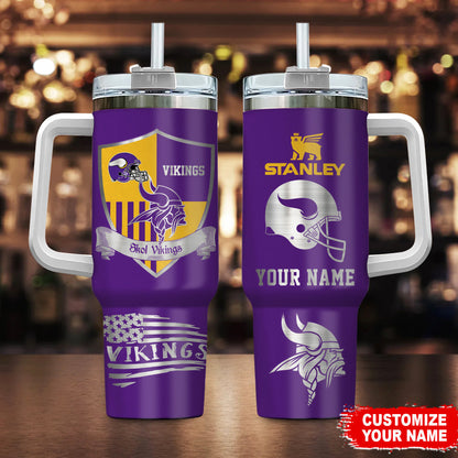 [SPECIAL OFFER] NEW CUSTOMIZED NFL05 MVK MINNESOTA VIKINGS 40 OZ TUMBLER