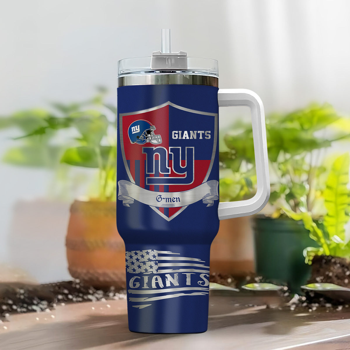 [SPECIAL OFFER] NEW CUSTOMIZED NFL32 NYG NEW YORK GIANTS 40 OZ TUMBLER