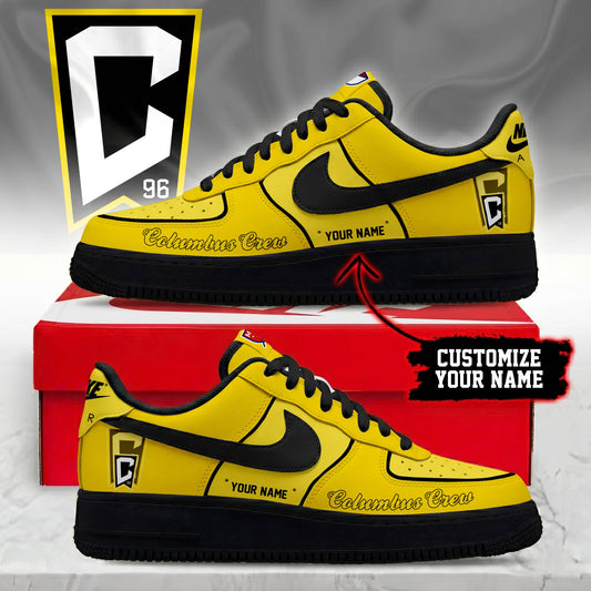 POPULAR NOW - NEW CUSTOMIZED MLS08 CLC COLUMBUS CREW AF1 SNEAKERS