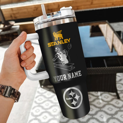 [SPECIAL OFFER] NEW CUSTOMIZED NFL14 PSB PITTSBURGH STEELERS 40 OZ TUMBLER