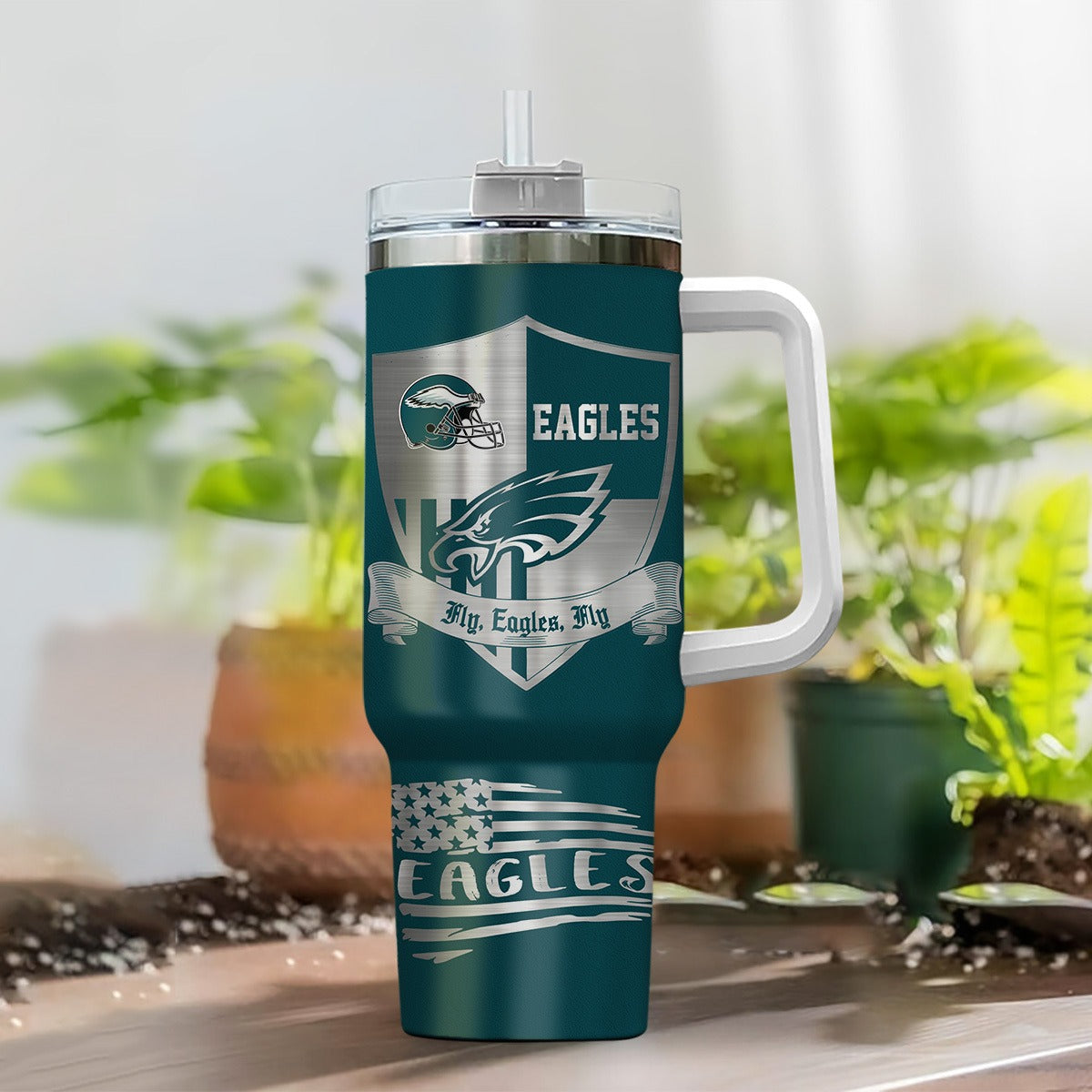 [SPECIAL OFFER] NEW CUSTOMIZED NFL02 PPE PHILADELPHIA EAGLES 40 OZ TUMBLER