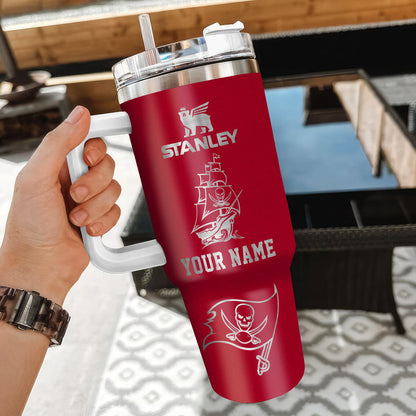 [SPECIAL OFFER] NEW CUSTOMIZED NFL10 TBB TAMPA BAY BUCCANEERS 40 OZ TUMBLER