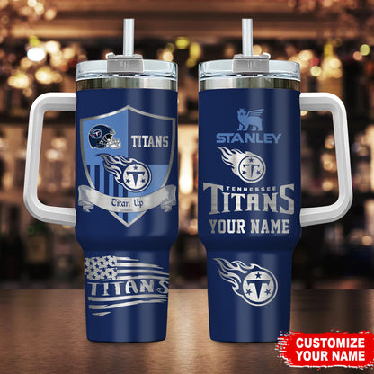 [SPECIAL OFFER] NEW CUSTOMIZED NFL31 TST TENNESSEE TITANS 40 OZ TUMBLER