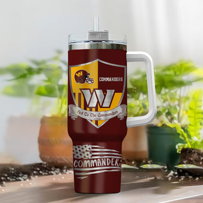 [SPECIAL OFFER] NEW CUSTOMIZED NFL12 WTC WASHINGTON COMMANDERS 40 OZ TUMBLER